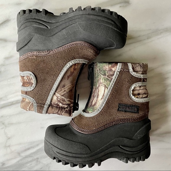 Mossy Oak•NWOT•7•Break-Up Camo + Suede Snow Boots•Waterproof•Front Zip•By Itasca - Picture 1 of 14